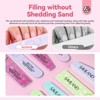 Saviland Pro Gradient Grit System: 16-Pc Dual-Side Buffers w/100-4000 Grit Range - Salon Shaping & Shine Essentials - 3 of 4
