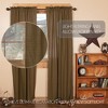 Tea Cabin Green Plaid Panel Set of 2 84x40  VHC Brands - 2 of 4