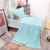 3-Piece Brushed Microfiber Toddler Sheet Set, Includ Crib Flat Sheet, Crib Fitted Sheet and Pillowcase - NTBAY - image 2 of 4