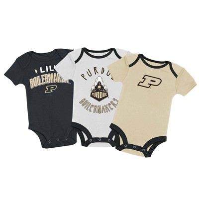 Image of NCAA Purdue Boilermakers Baby Boys' 3pk Bodysuit Set - 6-9M