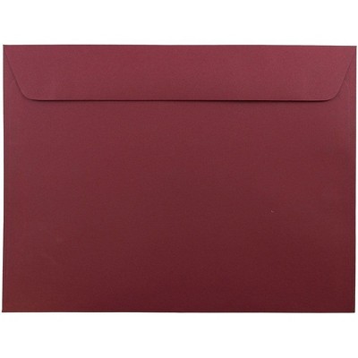 JAM Paper 9 x 12 Booklet Envelopes Dark Red 31511309C