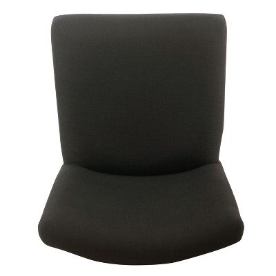 Blake Nailhead 24" Dark Charcoal Acrylic & Wood Counter Stool