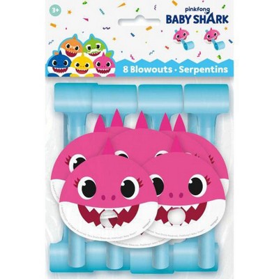 Birthday Express Baby Shark Blowouts - 8 Pack