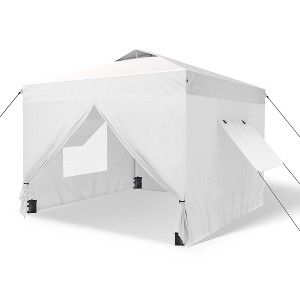 Captiva Designs 10’x10’ Pop-Up Canopy Tent with Sidewalls – Easy Setup, Waterproof, and Ventilated for Outdoor Events and Parties - 1 of 4