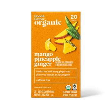 Organic Tropical Ginger Herbal Tea Blend - 2g - Good & Gather™