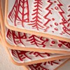 5"W Sullivans 'tis The Season Christmas Snack Plates Set of 4 Red-White Indoor Christmas Decor - 2 of 4