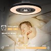 HUMHOLD 24 Inch Smart Modern Ceiling Fan with Lights and Remote/APP Control - 2 of 4