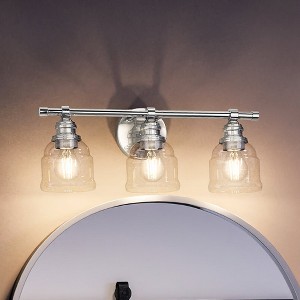 Urban Ambiance Luxury Vintage Bath Light 7.875''H x 21''W,  Polished Chrome Finish,  Phoenix Collection, UHP4302 - 1 of 4