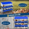 Metal Nesting Boxes for Chickens, Galvanized Steel Chicken Nesting Box with Lid Cover and Plastic Handle for Coop, Farm, or Backyard - 4 of 4