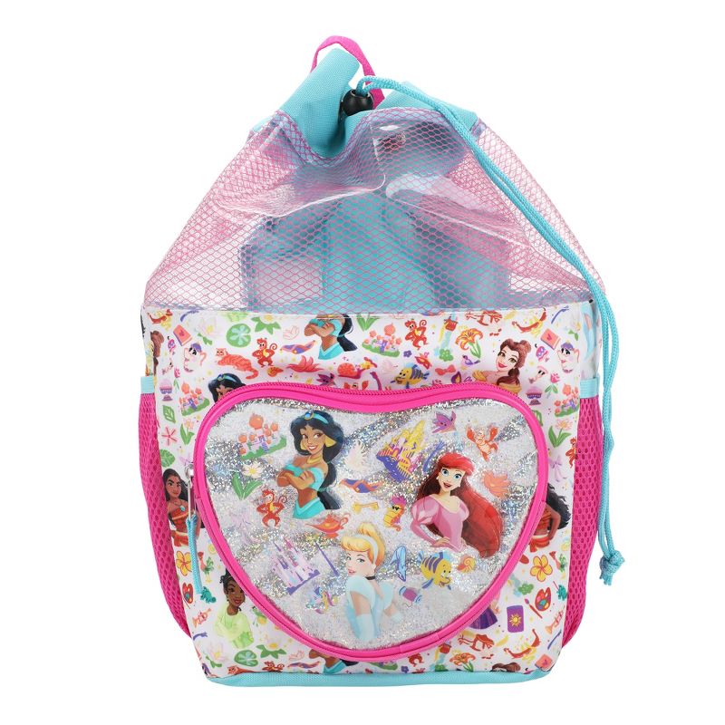 Disney Princess 3-Piece Youth Beach Backpack Set With Water Bottle, 2 of 7
