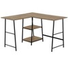 NicBex L-Shaped Home Office Desk Modern Computer Desk with 2 Shelves and Metal Legs for Office, Study - 2 of 4