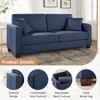 VANOMi 79.1'' Upholstered Sofa with 2 Pillows and Wooden Legs - 2 of 4