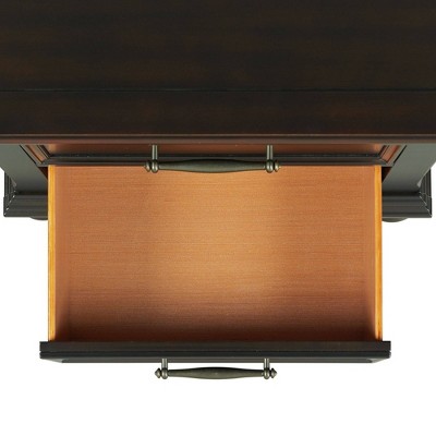 Transitional Black 9-Drawer Dresser with Felt-Lined Drawers