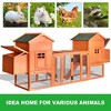 Dual Wooden Chicken with Garden Bed,Large Outdoor Hen House with Nesting Boxes Removable Trays,Ramps Run,Large Space Nesting Boxes - 4 of 4
