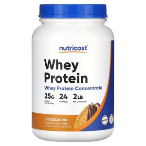 Nutricost Whey Protein, Chocolate PB, 2 lb (907 g) - 1 of 2