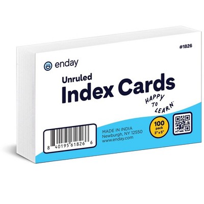 Index Cards 100 count 3 x 5
