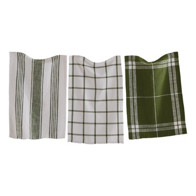 tagltd Classic Dishtowel Set of 3 Foliage
