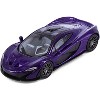 McLaren P1 Lantana Purple Metallic with Black Top "Hypercar League Collection" 1/64 Diecast Model Car by PosterCars - 2 of 3