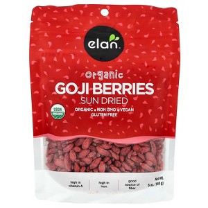 Elan, Organic Goji Berries, Sun Dried, 5 oz - 1 of 4