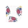 Hudson Baby Infant Girl Flannel Washcloths, Blush Navy Floral 10Pk, One Size - 3 of 4