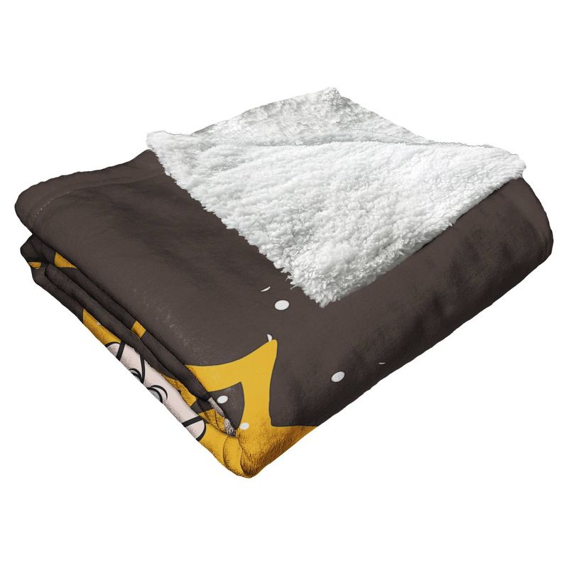 50&#34;x60&#34; MLB San Diego Padres Mascot 2 Layer Silk Touch Faux Shearling Throw Blanket, 2 of 6