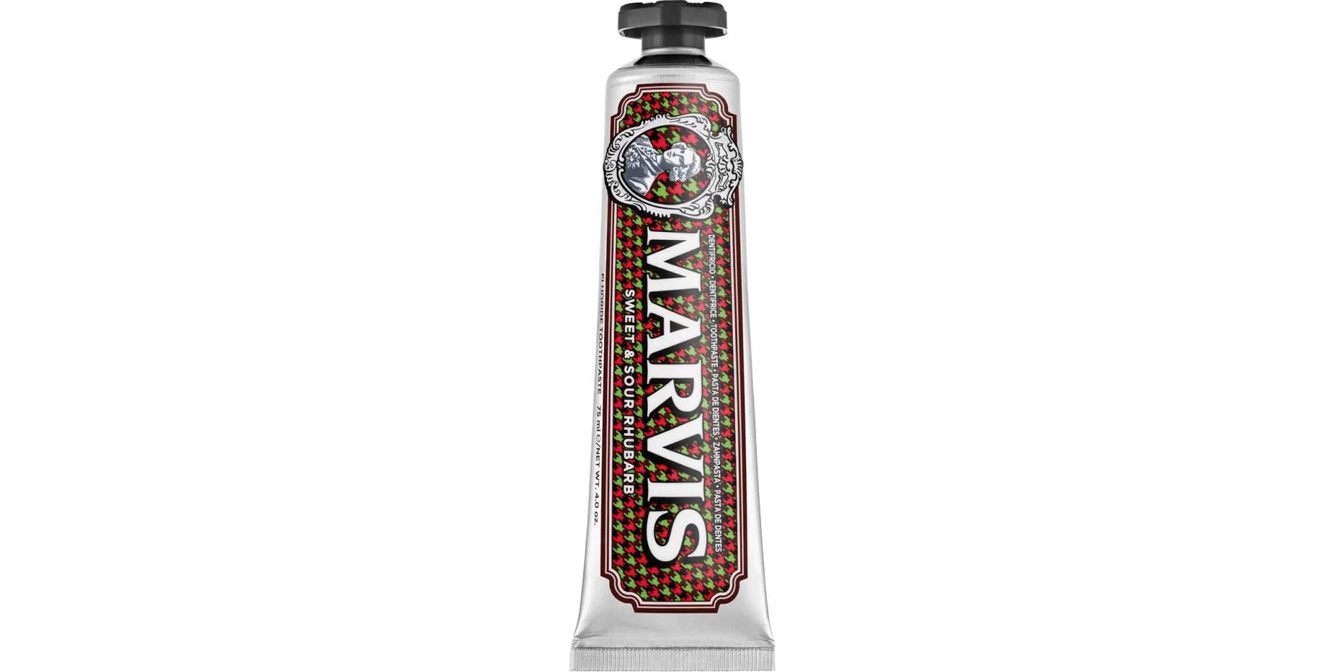MARVIS Sweet & Sour Rhubarb Toothpaste (4 oz) - FULL SIZE Freshens Breath and Removes Plaque | Tooth Paste for Teeth