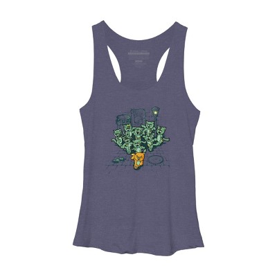 Women's Design By Humans Bad Past Lives By LetterQ Racerback Tank Top