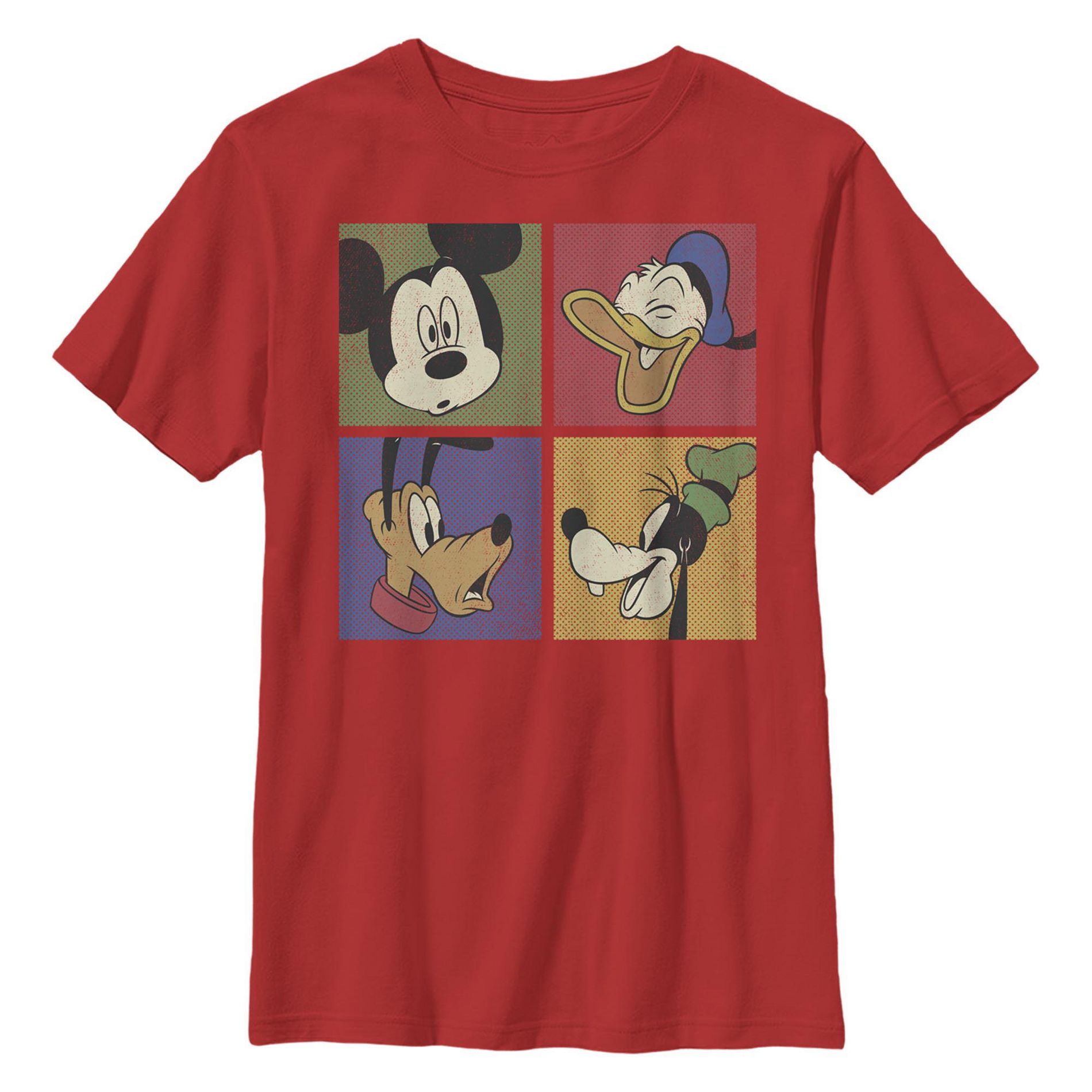 Boy's Mickey & Friends Happy Block Party  T-Shirt - Red - Medium
