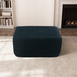 Airsurfer Large Charcoal Gray Ottoman Versatile Living Room Ottoman Furniture Piece for Living Room Relaxation - 1 of 4