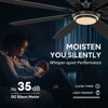 Siljoy 72-in Black LED Ceiling Fan with Dual Color Blades (Black and oak)-Remote Included (8 Blades) - 4 of 4