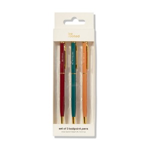 3pk Ballpoint Affirmation Pens - Be Rooted - 1 of 4