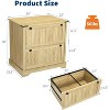 30" Farmhouse 2-Drawer Wood Filing Cabinet, Engineered Wood, Anti-Tip, Office Storage File Organizer, Rustic - 2 of 4