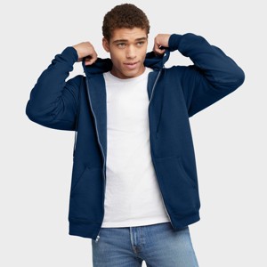 Hanes Ultimate Men's Full-Zip Heavyweight Fleece Hoodie - 1 of 4