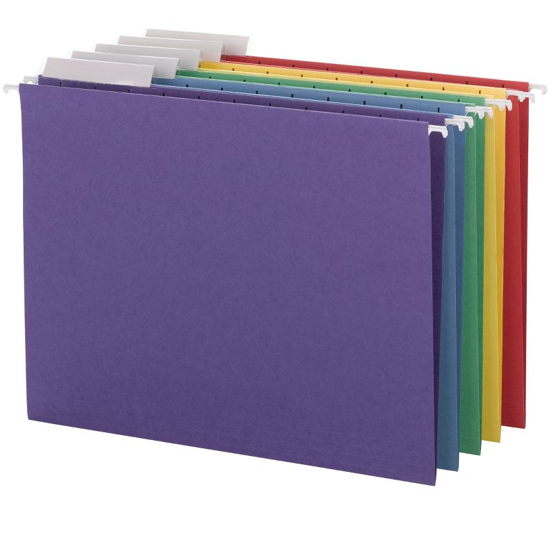 Smead Hanging File Folder with Tab, 1/3-Cut Adjustable Tab, Letter Size, 25 per Box, 2 of 7
