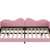 Okak Twin/Full Modern Platform Bed Frame with Cloud-Shaped Backrest,Upholstered Daybed Sofa Bed for Bedroom,Kids Room - 3 of 4
