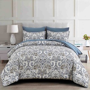 BAGOKIE Boho Paisley 7 Pieces Bed in a Bag Comforter Set - 1 of 4