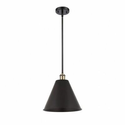Ballston Cone - 1 Light Pendant In Industrial Style-12.75 Inches Tall and 12 Inches Wide