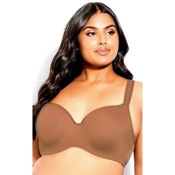 AVENUE BODY  Women's Plus Size Smooth Caress Bra - beige - 48D