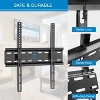 Fixed TV Wall Mount Bracket for 26-60" LED/LCD/OLED TVs up to 115 lbs, Low Profile Design, Max VESA 400x400mm, Fits 16" Wood Studs - 3 of 4