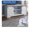 Farmhouse TV Stand for 65 inch TV, Entertainment Center with Sliding Barn Doors and Storage Cabinets for Living Room - 4 of 4