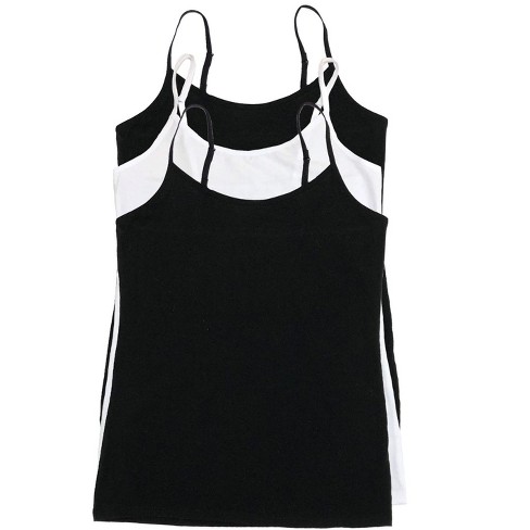 The Children's Place Girls' 4 Pack Basic Cami, Black/Shell 2 Pack, X-Small  : : Clothing, Shoes & Accessories