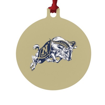 US Naval Academy Secondary Logo Aluminum Holiday Christmas Tree Ornament