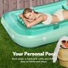 Sloosh Inflatable Tanning Pool Lounger Float Pool Sun Tanning with Pillow, Suntan Tub Float Raft Tanning Pool for Adult Float Pool - 4 of 4