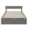 AFI Furnishings Boston Queen Bed with Foot Drawer in Grey - 4 of 4