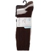 Memoi Women's 4 Pair Pack Textured Buttersoft Crew Socks - 4 of 4