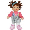 Goldberger doll Baby's First Little Talker Brunette with Coral Dress - 2 of 4