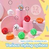 JOYFY 12 Pcs 3D Printed Sports Balls Fidget Clicker Toys, Sensory Fidget Toys Keychain Relief Stress Autism Hyperactivity Gifts Goodie Bags Stuffers - 3 of 4