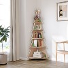 Corner Bookcase, Christmas Tree Corner Bookcase, Creative Bookcase, Solid Wood Storage Shelf, Display Shelf, Children's Bookcase, Splicable - 4 of 4