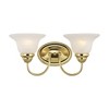 Livex Lighting Edgemont 2 - Light Vanity in  Polished Brass - 2 of 4
