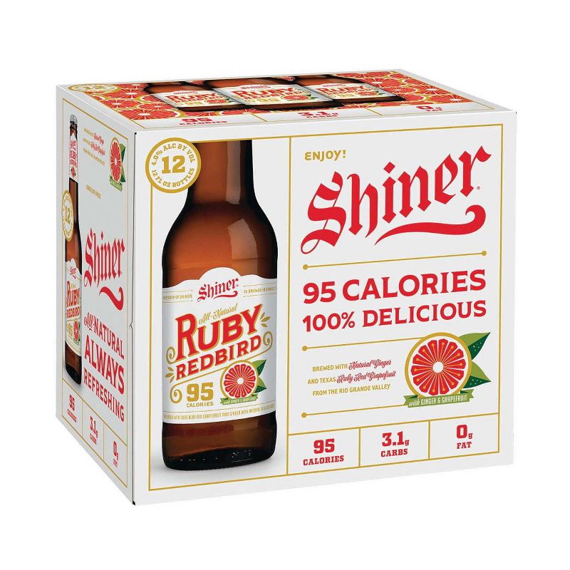 Shiner Ruby Redbird Grapefruit Beer - 12pk/12 fl oz Bottles, 1 of 8